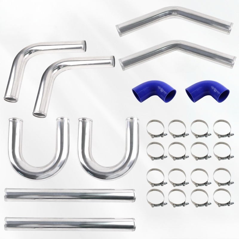 Intercooler Piping Kit Aluminum 2.5 Inch - Kit de tuyaux de turbocompresseur universel