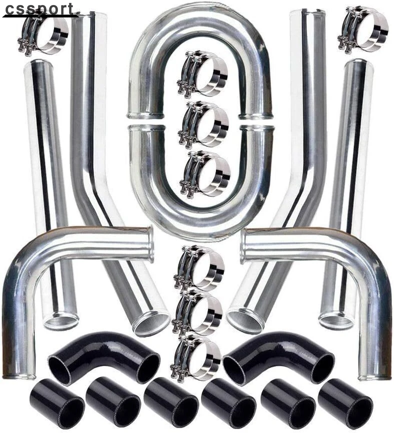 Intercooler Piping Kit Aluminum 2.5 Inch - Kit de tuyauterie d'intercooler turbo en