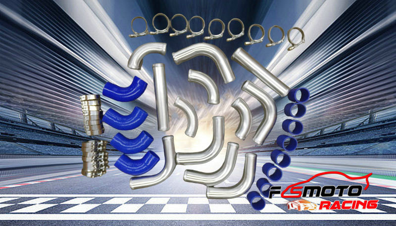 Intercooler Piping Kit Aluminum 2.5 Inch - Kit de tuyauterie pour intercooler et