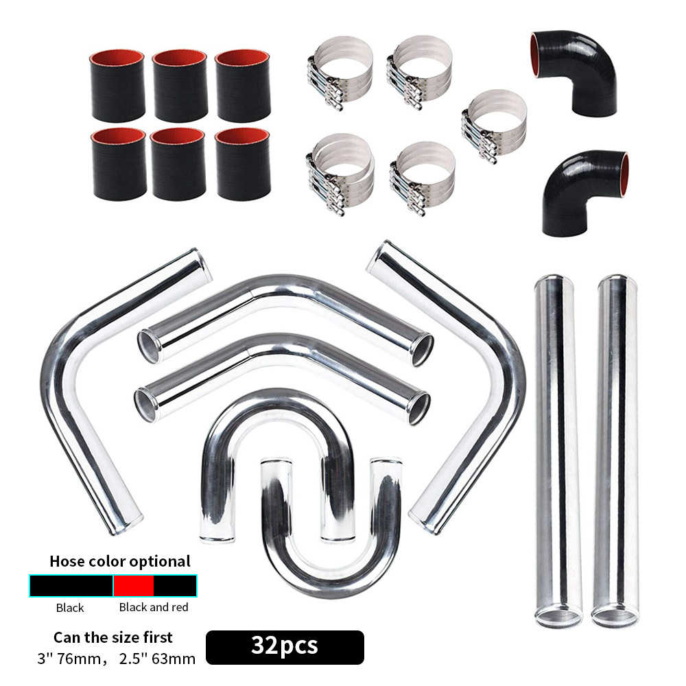 Intercooler Piping Kit Aluminum 2.5 Inch - Kit de tuyauterie de refroidisseur intermédiaire