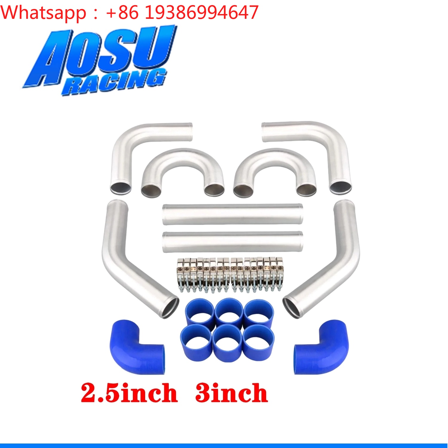 Kit de tuyauterie universelle  - Intercooler Piping Kit Aluminum 2.5 Inch avis et prix