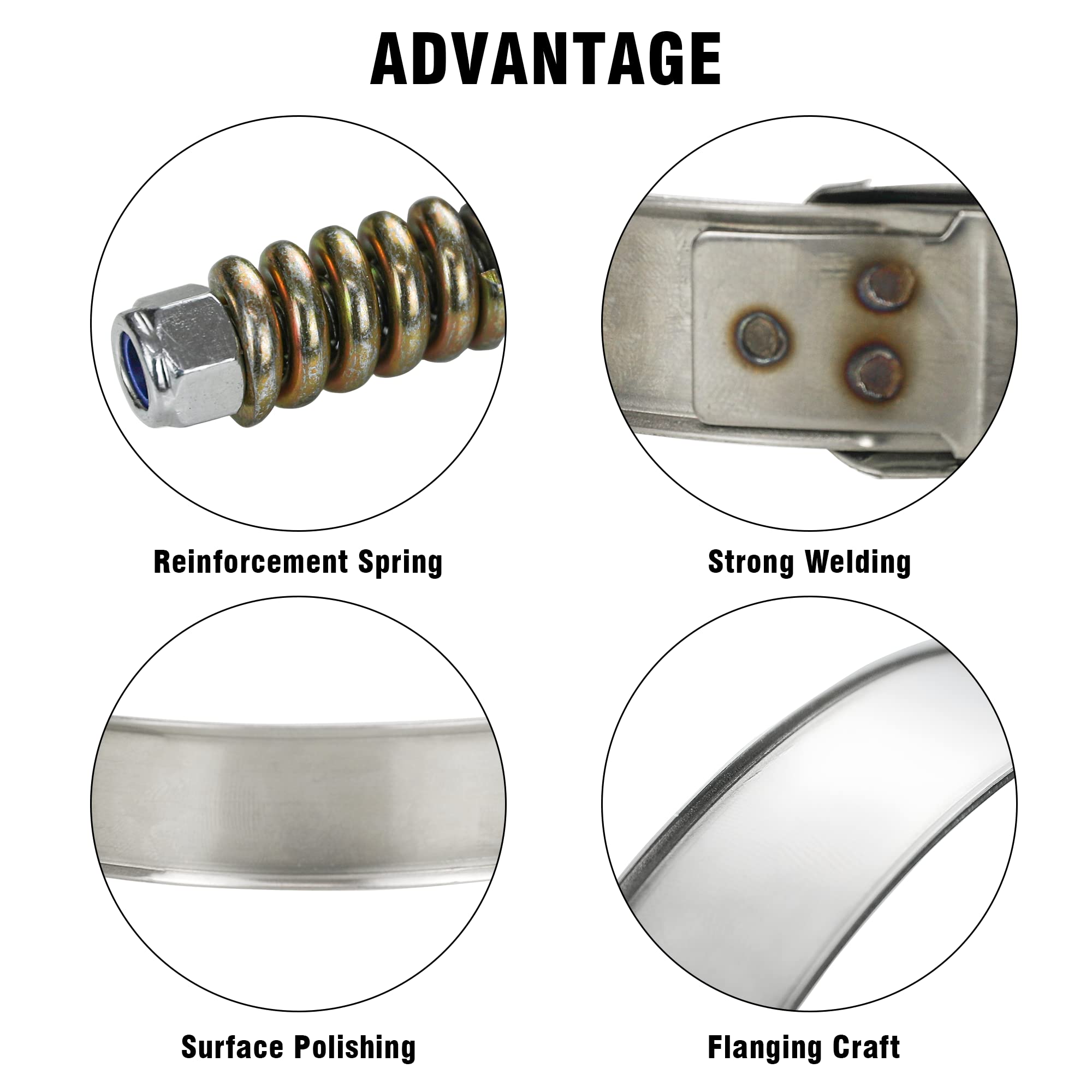 Colliers de serrage de tuyau e - T-Bolt Hose Clamps Stainless Steel Turbo avis et prix